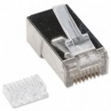 Intellinet Plug Modulare RJ45 Cat 6 con Slitta per Cavo Flessibile STP IWP-8P8C-SR-C6