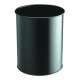 Durable Waste basket metal round 15 15L Nero cestino 3301 01