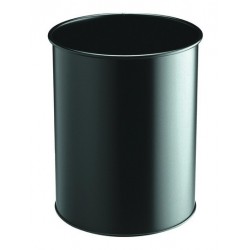 Durable Waste basket metal round 15 15L Nero cestino 3301 01