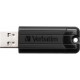 Verbatim PinStripe 256GB USB 3.0 3.1 Gen 1 Numero di grucce Nero unit flash USB 49320