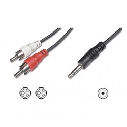 Nilox NX090703101 1.5m 3.5mm 2 x RCA 3.5mm Nero cavo audio