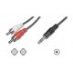 Nilox NX090703102 3m 3.5mm 2 x RCA 3.5mm Nero cavo audio