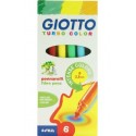Giotto Turbo Maxi Nero, Blu, Grigio, Rosso, Giallo 6pezzoi 415000