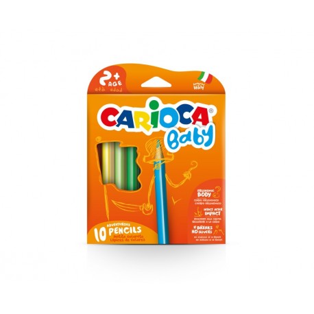 Carioca Baby Pencil Multi 10pezzoi pastello colorato 42819