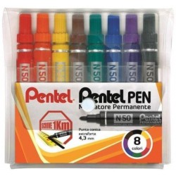 Pentel N50 8 Tipo di punta Multi 8pezzoi evidenziatore