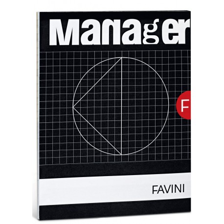 Favini Manager A4 90fogli Nero, Bianco quaderno per scrivere A423614