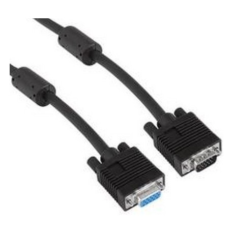 Nilox 3m VGA MF cavo VGA VGA D Sub Nero NX090203102