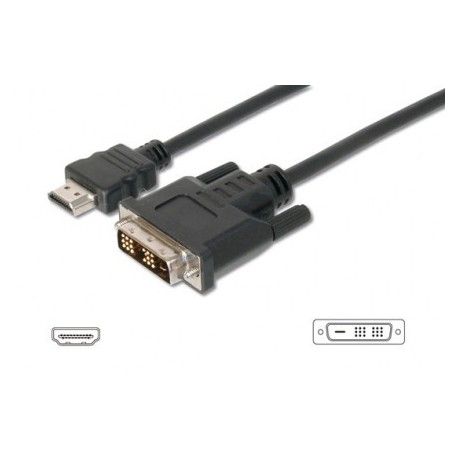 Nilox CMGLP8740 2m HDMI DVI D Nero cavo e adattatore video