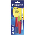 Pelikan Penna Stilografica Twist con 2 Cartucce e Cancellatore Dinchiostro 005585