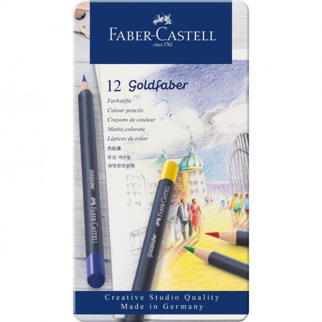 Faber Castell CF12 MATITE COL.PERMAN AST.MET ASS