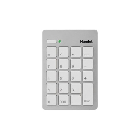 Hamlet Numeric Keypad tastierino numerico usb 2.0 argento XKPADUSV