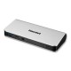 Hamlet Docking Station collega due display HDMI e DP con 4 porte usb 3.0, LAN e audio HDOCKS500C