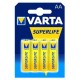 Varta Batterie Superlife R06 Mignon AA 4 St.