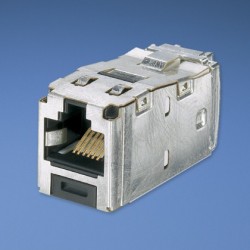 Panduit Mini Com TX6 10Gig Shielded Jack Module TG Style Grigio cavo di interfaccia e adattatore CJS6X88TGY