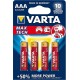 Varta Max Tech AAA 4 pack Alcalino 1,5 V 4703101404