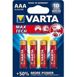 Varta Max Tech AAA 4 pack Alcalino 1,5 V 4703101404