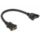 DeLOCK 0.25m 2xHDMI cavo HDMI 0,25 m HDMI tipo A Standard Nero ICOC HDMI 4PNL