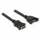 DeLOCK 0.25m 2xHDMI cavo HDMI 0,25 m HDMI tipo A Standard Nero ICOC HDMI 4PNL