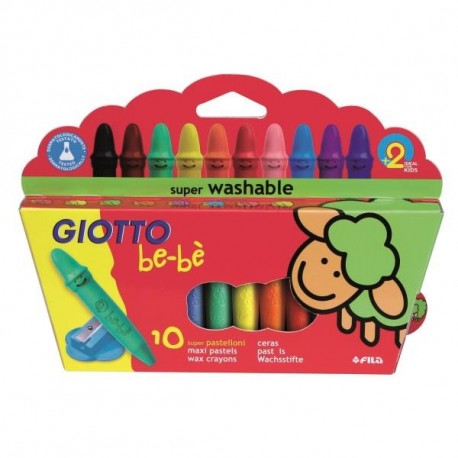 CARIOCA Baby Crayons 3in1, Pastelloni Colorati Super Lavabili per