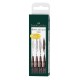 Faber Castell 167101 penna tecnica Marrone 4 pezzoi