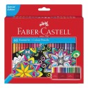 Faber-Castell Astuccio in cartone con 60 matite colorate eagonali permanenti Eco 111260