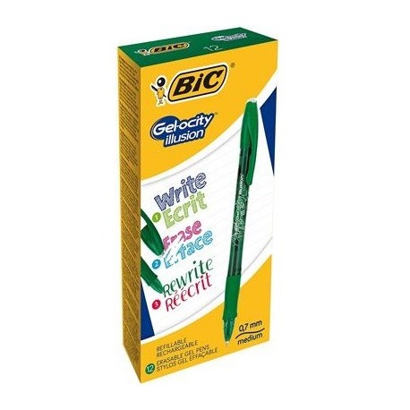 BIC CF12PENNA GEL OCITY VERDE