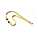 Durable Textile lanyard SOFT COLOUR Ochre tracolla Supporto per badge Metallo, Tessile Giallo 8127-135