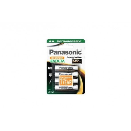 Panasonic NiMH Mignon AA 2450mAh Nichel Metallo Idruro NiMH 1,2 V P6E4B2450