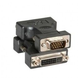 Nilox CR012033110 cavo di interfaccia e adattatore VGA DVI Nero