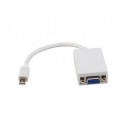 Nilox CRO12033125 cavo e adattatore video 0,1 m VGA D-Sub Mini DisplayPort Bianco