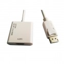 Nilox DisplayPort - HDMI MF HDMI tipo A Standard Bianco NX080200116