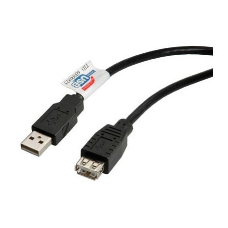 Nilox 3m USB2.0 cavo USB USB A Nero CRO11028960