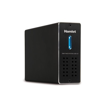 Hamlet 2Bay Raid System unit di archiviazione esterna USB 3.0 HXDAS25