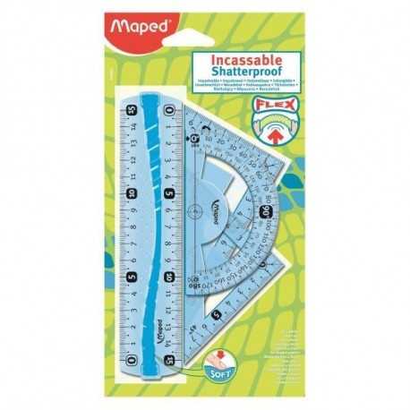 Maped Flex 4pezzoi Plastica set di righelli 244069