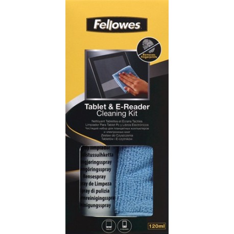 Fellowes 9930501 kit per la pulizia Panni asciutti e liquido per la pulizia dellapparecchiatura Tablet PC 120 ml