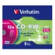 Verbatim CD RW Colour 12x 700 MB 5 pezzoi 431675