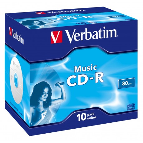 Verbatim Music CD-R 700 MB 10 pz 43365 CD Vergini 