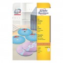 Avery Etichette Full-Face bianche per CD - per stampanti Laser - Ø 117 mm L7676-25