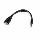 StarTech.com Cavo Sdoppiatore per Cuffie 3.5mm Adattatore per Auricolare da 3.5mm Maschio a 2 Femmine MUYHSMFF