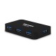 Hamlet Hub Usb 3.0 a 4 porte 5 Gbps con alimentatore XHUB430BKPW