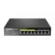 D Link DGS 1008P switch di rete Non gestito Gigabit Ethernet 101001000 Nero Supporto Power over Ethernet PoE