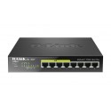 D-Link DGS-1008P switch di rete Non gestito Gigabit Ethernet 101001000 Supporto Power over Ethernet PoE Nero