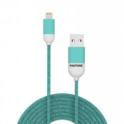 Pantone LIGHTNING CABLE CYAN 1 5 MT