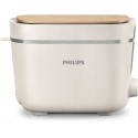 Philips Eco Conscious Edition, Tostapane in plastica a base biologica, 2 fette, 830W, vassoio raccogli briciole HD264010