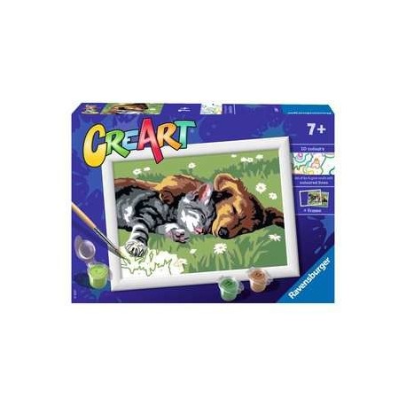 Ravensburger CREART SERIE E CANE E GATTO SONNO