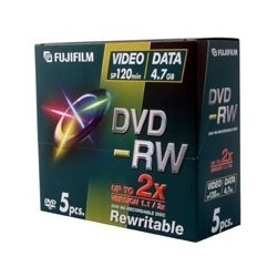 Fujifilm DVD RW jewelcase 2x 5 pack 4,7 GB 5 pezzoi 45767