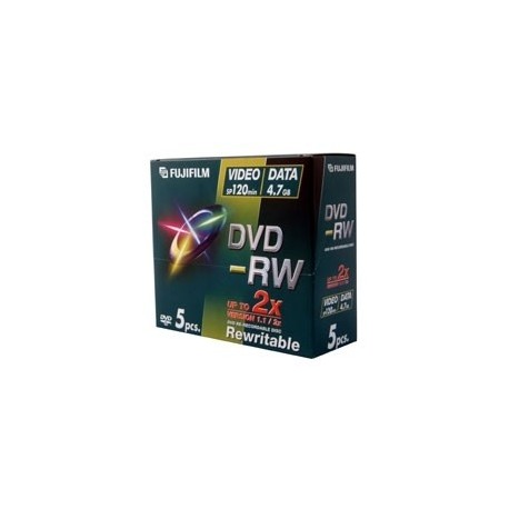 Fujifilm DVD RW jewelcase 2x 5 pack 4,7 GB 5 pezzoi 45767