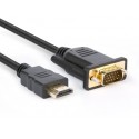 Hamlet XVCHDM-VGA180 cavo e adattatore video 1,8 m HDMI tipo A Standard VGA D-Sub Nero