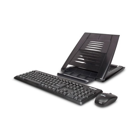 Hamlet Tiramis Notebook Stand. Supporto universale per Notebook con Tastiera e Mouse Senza Fili XTMS100KMW