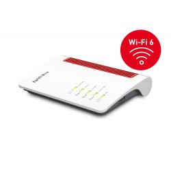 AVM FRITZ Box 7530 AX router wireless Gigabit Ethernet Dual band 2.4 GHz5 GHz 5G Rosso, Bianco 20002944